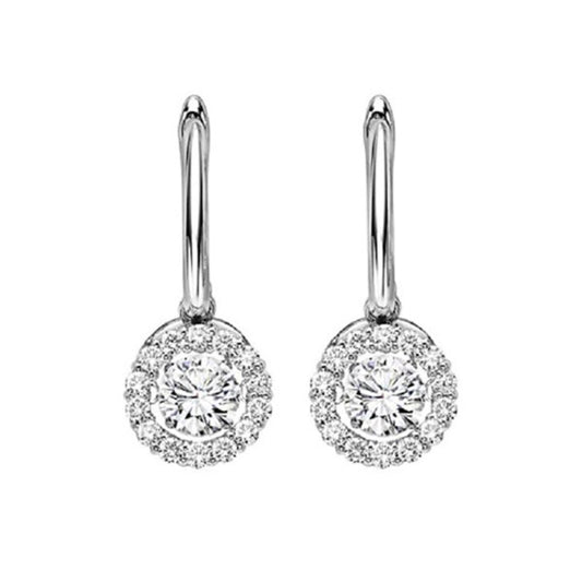Gems One 14KT White Gold & Diamonds Stunning Fashion Earrings - 7/8 ctw