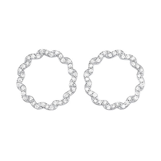Gems One 14Kt White Gold Diamond (1Ctw) Earring