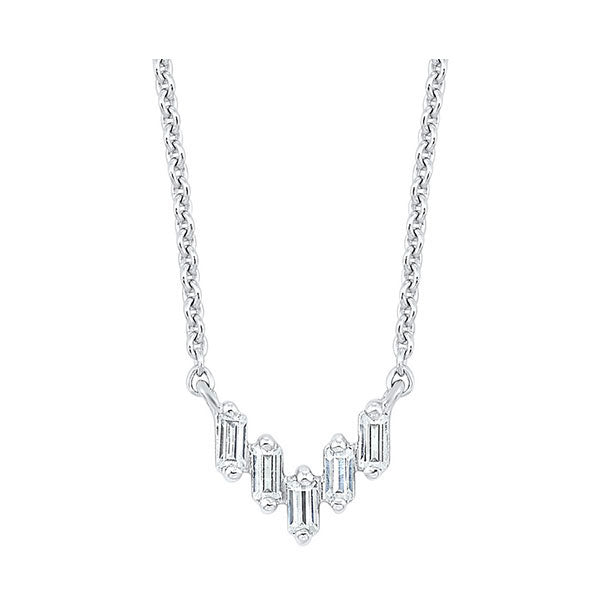 Gems One 14Kt White Gold Diamond (1/10 Ctw) Pendant