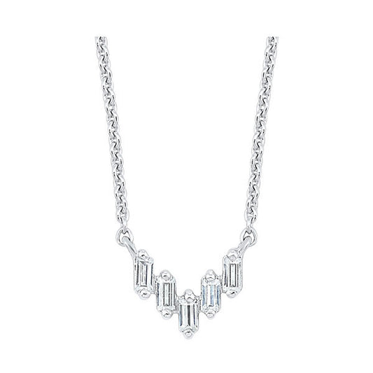 Gems One 14Kt White Gold Diamond (1/10 Ctw) Pendant