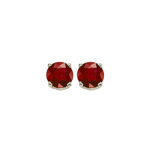 Gems One 14Kt White Gold Ruby (1 Ctw) Earring