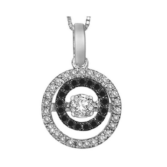 Gems One 14KT White Gold & Diamonds Stunning Neckwear Pendant - 3/8 ctw