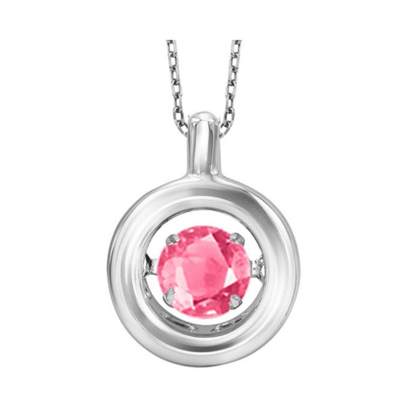 Gems One Silver (SLV 995) Diamond Rhythm Of Love Neckwear Pendant - 1/4 cts