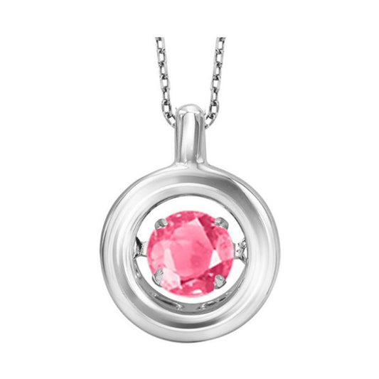 Gems One Silver (SLV 995) Diamond Rhythm Of Love Neckwear Pendant - 1/4 cts