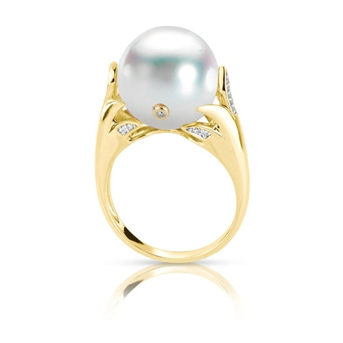 Imperial Pearl 14k Yellow Gold Freshwater Pearl Ring