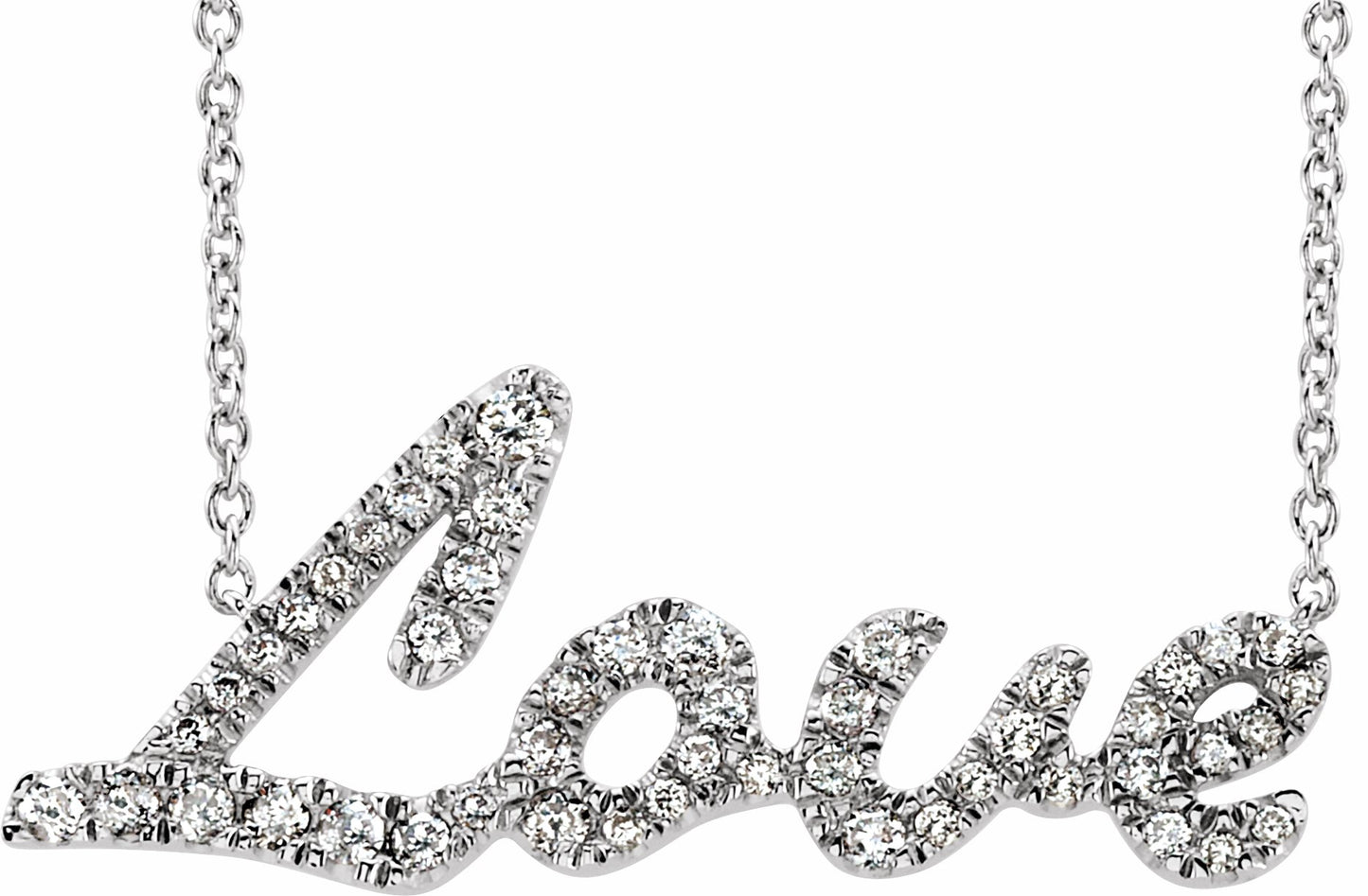 14K White 1/4 CTW Diamond 18 Necklace
