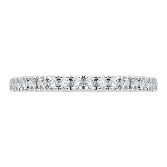 Shah Luxury 14K White Gold Diamond Wedding Band