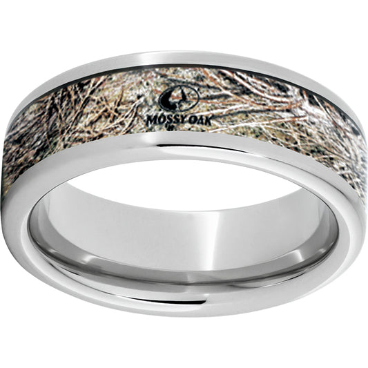 Serinium Pipe Cut Band with Mossy Oak Brush Inlay