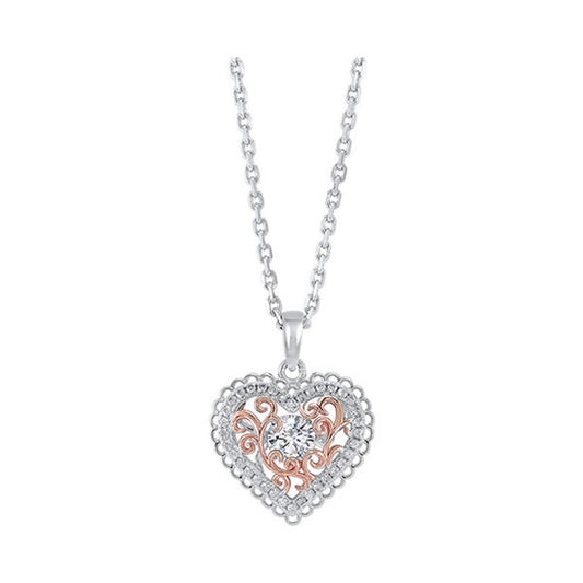 Gems One Silver Cubic Zirconia Pendant