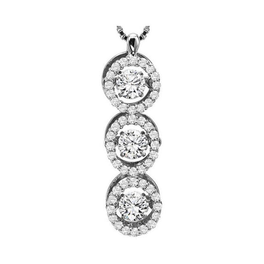Gems One 14KT White Gold & Diamonds Stunning Neckwear Pendant - 1 ctw