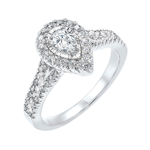 Gems One 14Kt White Gold Diamond(1Ctw) Ring
