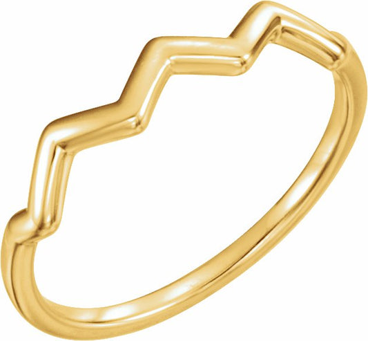 14K Yellow Stackable Ring