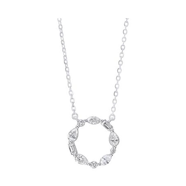 Gems One 14Kt White Gold Diamond (1/4Ctw) Pendant