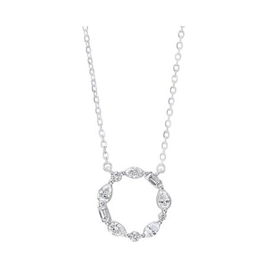Gems One 14Kt White Gold Diamond (1/4Ctw) Pendant