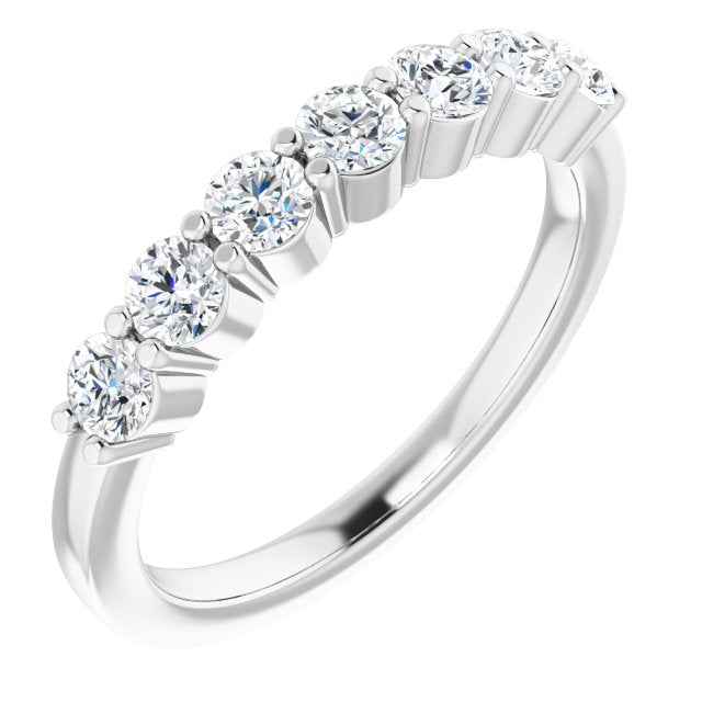 14K White 5/8 CTW Diamond Anniversary Band