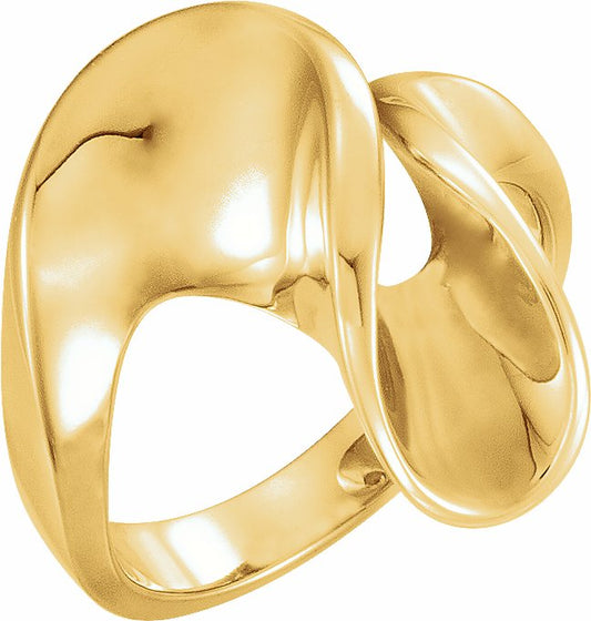 14K Yellow Freeform Ring