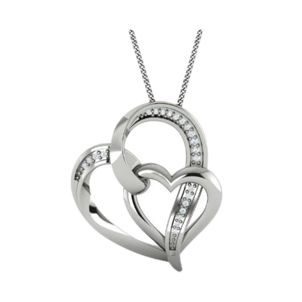 Gems One Silver Diamond (1/20 Ctw) Pendant