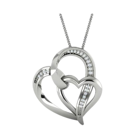 Gems One Silver Diamond (1/20 Ctw) Pendant