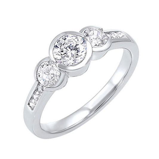 Gems One 14Kt White Gold Diamond (1Ctw) Ring