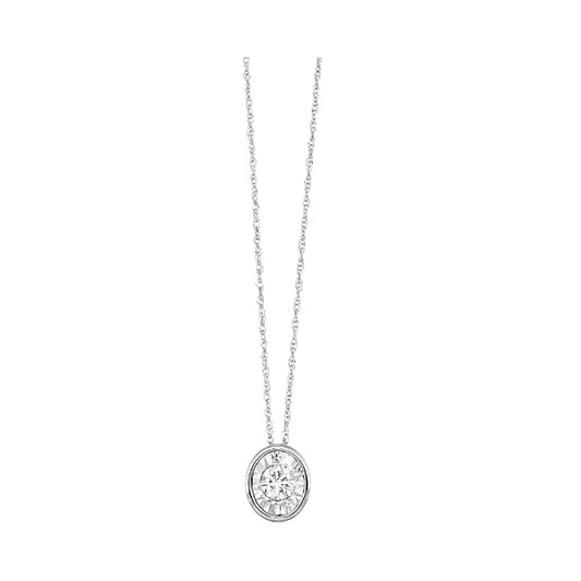 Gems One 14Kt White Gold Diamond (1/6Ctw) Pendant