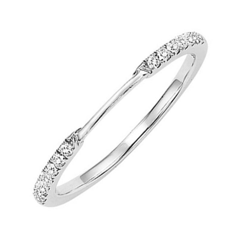 Gems One 14KT White Gold & Diamond Rhythm Of Love Fashion Ring  - 1/10 ctw