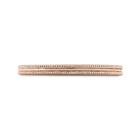 Shah Luxury 14K Rose Gold Wedding Band