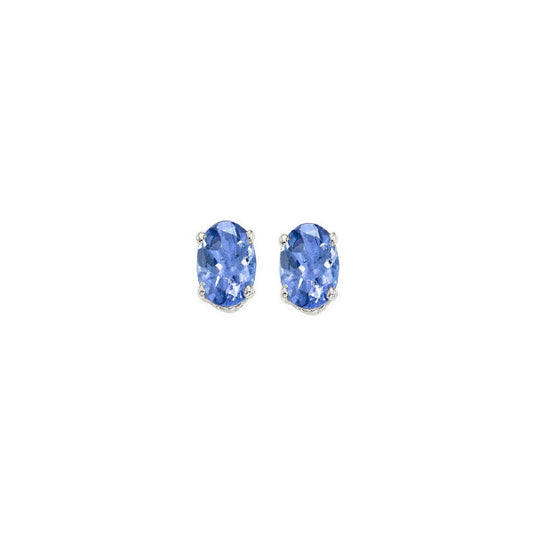 Gems One 14Kt White Gold Tanzanite (1/2 Ctw) Earring