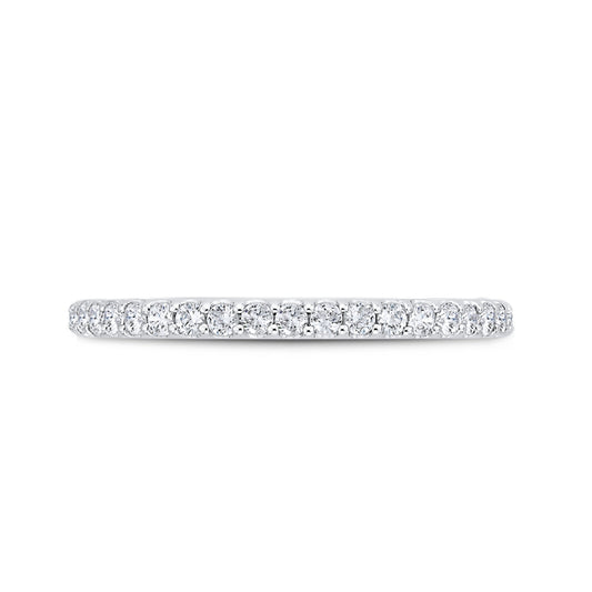 Shah Luxury 14K White Gold Diamond Wedding Band