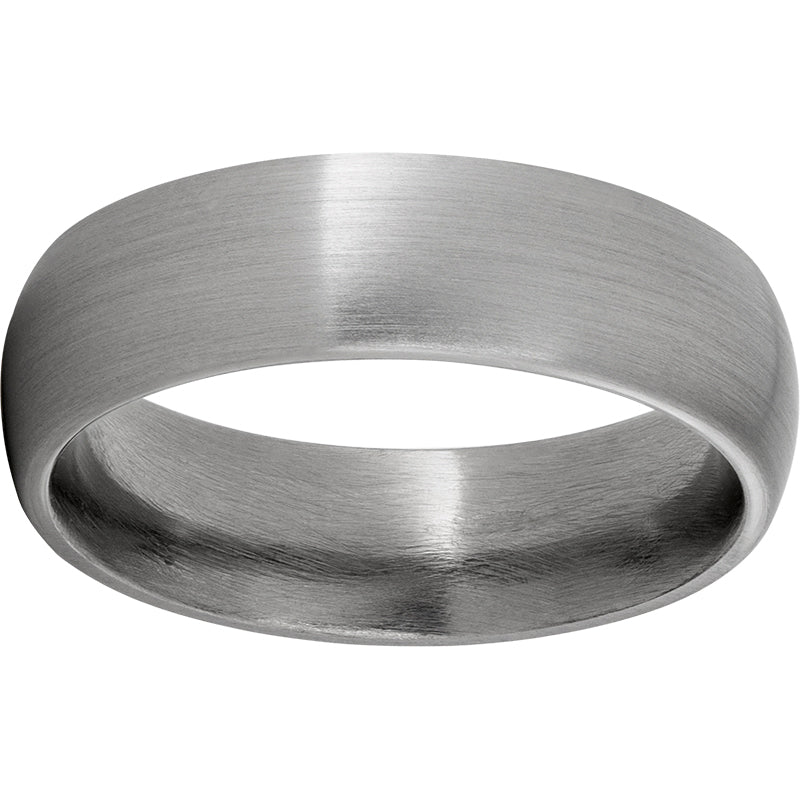 Titanium Domed Band with Satin Finish