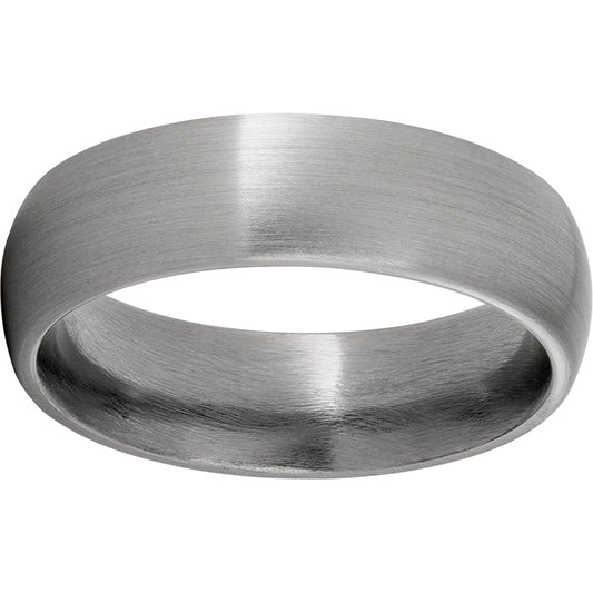 Titanium Domed Band with Satin Finish