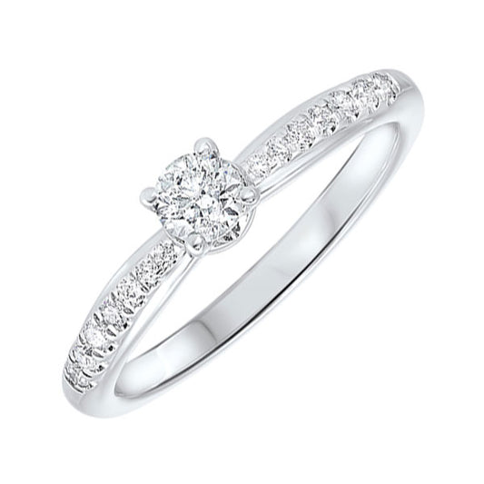 Gems One 14Kt White Gold Diamond(3/8Ctw) Ring