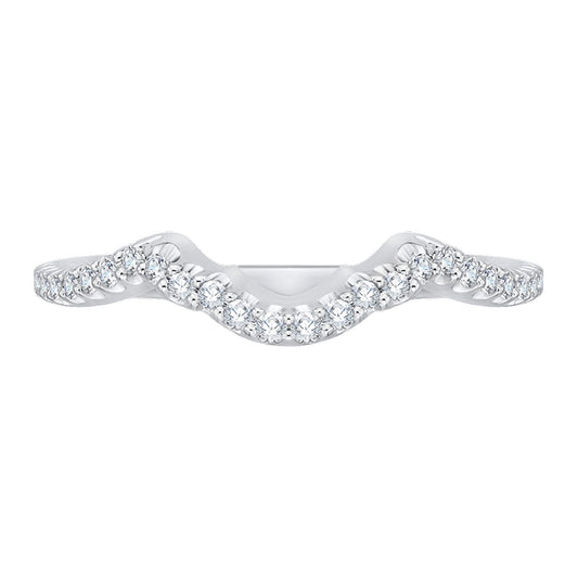 Shah Luxury 14K White Gold Diamond Wedding Band