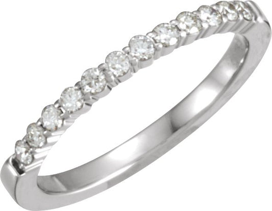 14K White 1/4 CTW Diamond Anniversary Band
