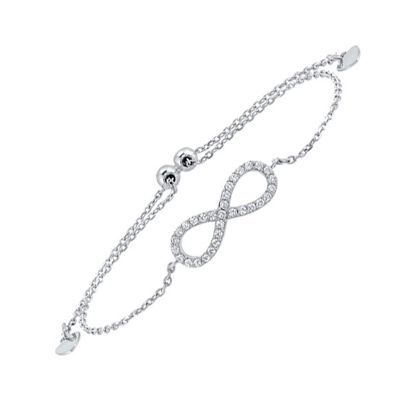 Gems One Silver Cubic Zirconia Bracelet