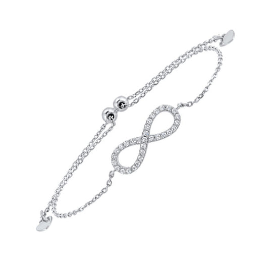 Gems One Silver Cubic Zirconia Bracelet