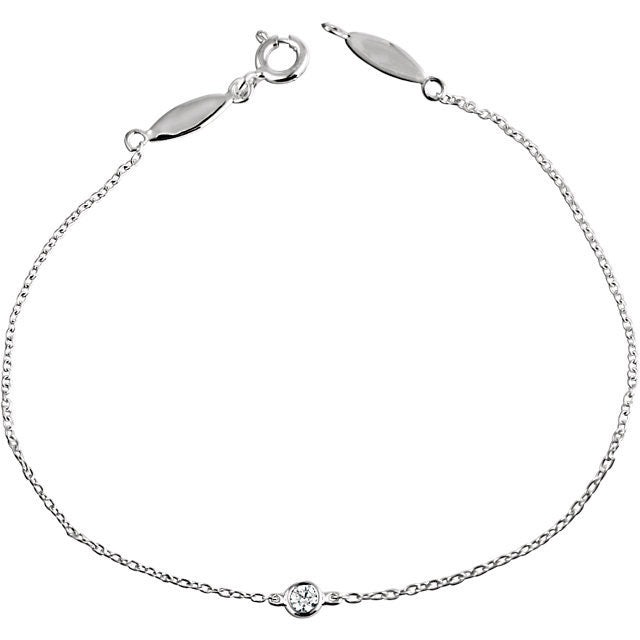 Stuller 14k White Gold Diamond Bracelet