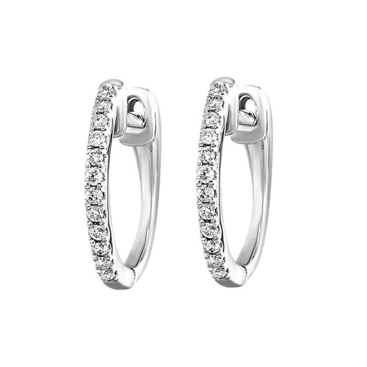 Gems One 10Kt White Gold Diamond (1/10 Ctw) Earring