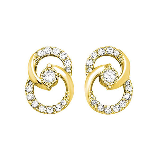 Gems One 10Kt Yellow Gold Diamond (1/4Ctw) Earring