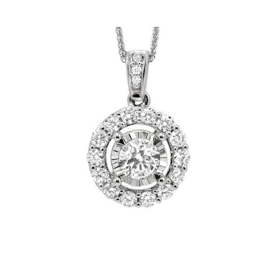 Gems One 14Kt White Gold Diamond (1/2Ctw) Pendant