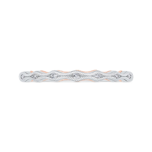 Shah Luxury 14K Two-Tone Diamond Wedding Band
