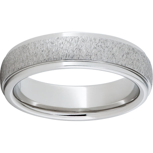 Serinium Domed Grooved Edge Band with a Grain Finish