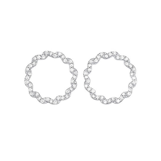 Gems One 14Kt White Gold Diamond (1/2Ctw) Earring