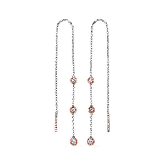 Gems One 14Kt White Rose Gold Diamond (1/3Ctw) Earring