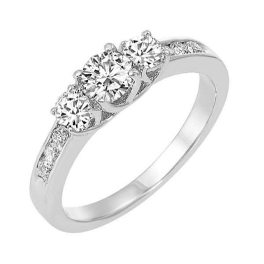 Gems One 14Kt White Gold Diamond (3/4Ctw) Ring