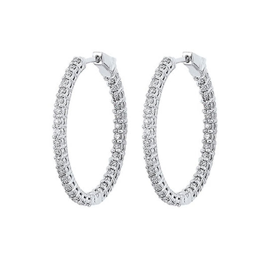 Gems One 14Kt White Gold Diamond (1Ctw) Earring