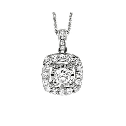 Gems One 14Kt White Gold Diamond (1/2Ctw) Pendant