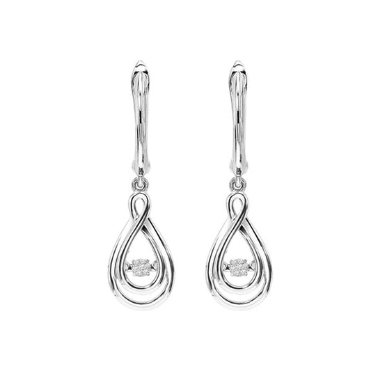 Gems One Silver Diamond (1/20 Ctw) Earring