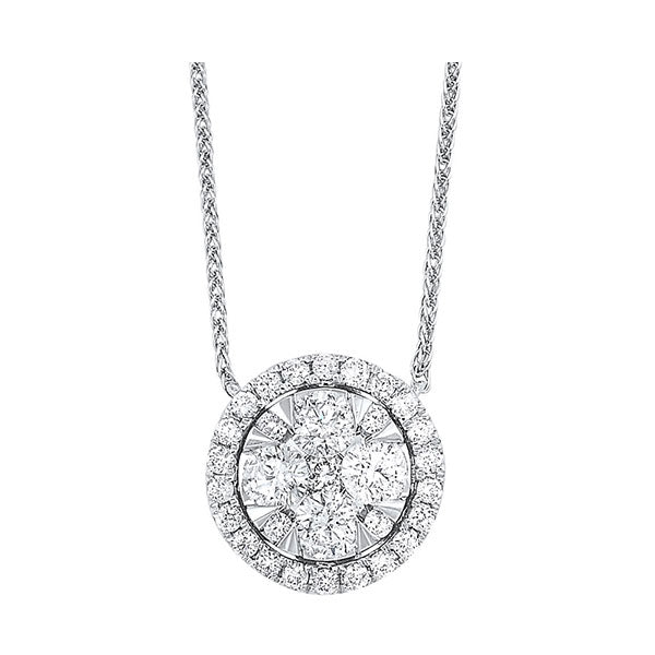 Gems One 14Kt White Gold Diamond (1/4Ctw) Necklace