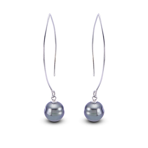 Imperial Pearl Sterling Silver Tahitian Pearl Earrings