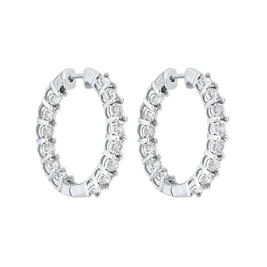 Gems One 14Kt White Gold Diamond (3Ctw) Earring